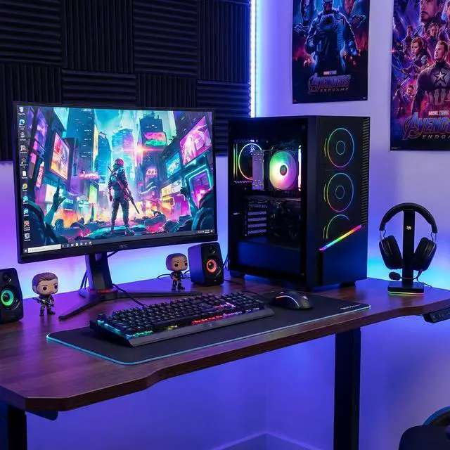 Alt view image 10 of 18 - YEYIAN Gaming Desktop PC Elara Intel Core Ultra 7 265F 32GB DDR5 1TB PCIe SSD GeForce RTX 5060 Ti Windows 11 Home - YPI-EL265FC-56TP1N
