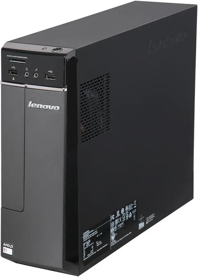 Alt view image 3 of 9 - Lenovo Desktop Computer H30-05 (90BJ008AUS) AMD E1-Series E1-7010 4GB DDR3 500GB HDD AMD Radeon R2 Windows 10 Home 64-Bit