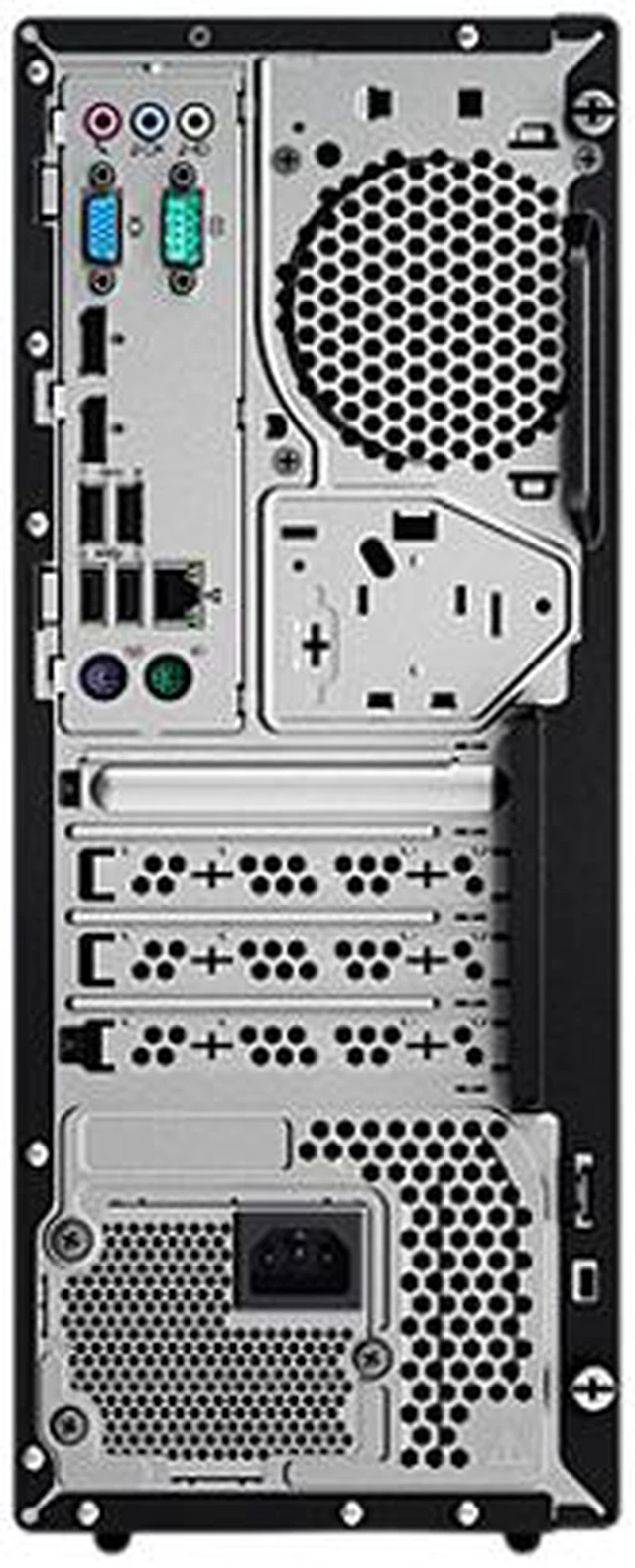 Alt view image 5 of 5 - Lenovo ThinkCentre M710t 10M9000NUS Desktop Computer - Intel Core i5 (7th Gen) i5-7400 3 GHz - 4 GB DDR4 SDRAM - 500 GB HDD - Windows 10 Pro 64-bit (English) - Tower - Black