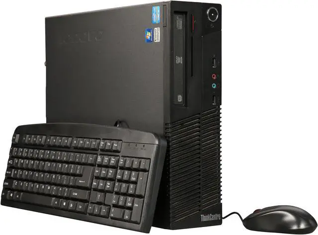 Main image of Lenovo Grade A Desktop Computer M71E Intel Core i5 2nd Gen 2400 (3.10 GHz) 8 GB DDR3 250 GB HDD 120 GB SSD Windows 7 Professional 64-Bit (Free Upgrade to 2-Year Warranty with Registration)