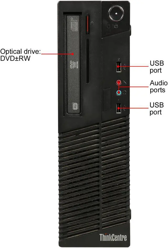 Alt view image 2 of 9 - Lenovo Grade A Desktop Computer M71E Intel Core i5 2nd Gen 2400 (3.10 GHz) 8 GB DDR3 250 GB HDD 120 GB SSD Windows 7 Professional 64-Bit (Free Upgrade to 2-Year Warranty with Registration)