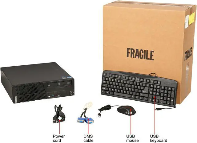 Alt view image 9 of 9 - Lenovo Grade A Desktop Computer M71E Intel Core i5 2nd Gen 2400 (3.10 GHz) 8 GB DDR3 250 GB HDD 120 GB SSD Windows 7 Professional 64-Bit (Free Upgrade to 2-Year Warranty with Registration)