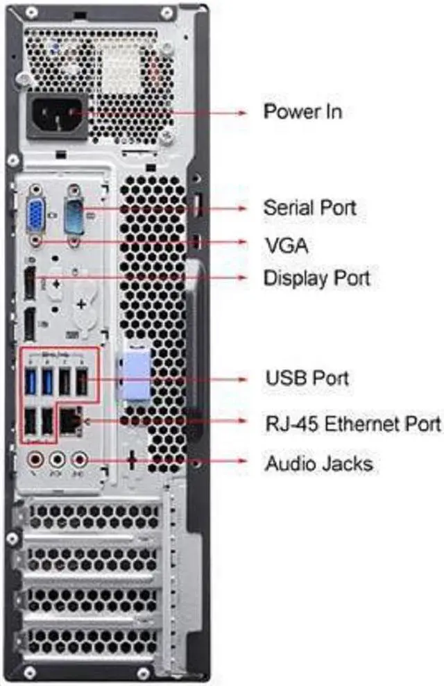 Alt view image 2 of 2 - Lenovo Grade A Desktop Computer ThinkCentre M83 Intel Core i5-4570 8GB DDR3 120GB SSD Intel HD Graphics 4600 Windows 10 Pro 64-Bit