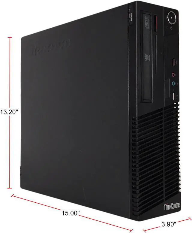 Alt view image 4 of 6 - Refurbished Lenovo ThinkCentre M73 Slim/Small Form Factor Intel Core i5 4570 3.20 GHz / 8 GB DDR3 / 240 GB SSD / DVD / WIFI / Windows 10 Pro 64-bit