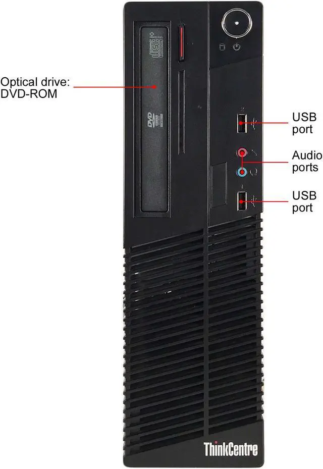 Alt view image 2 of 6 - Refurbished Lenovo ThinkCentre M73 Slim/Small Form Factor Intel Core i5 4570 3.20 GHz / 8 GB DDR3 / 240 GB SSD / DVD / WIFI / Windows 10 Pro 64-bit