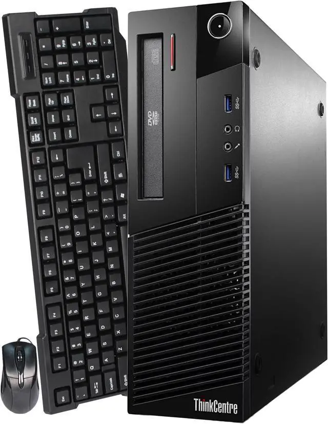 Alt view image 3 of 4 - Lenovo Desktop Computer ThinkCentre M93P Intel Core i5-4570 8GB DDR3 240GB SSD Intel HD Graphics 4600 Windows 10 Pro