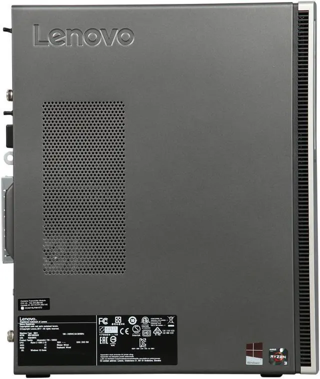 Alt view image 5 of 9 - Lenovo Gaming Desktop IdeaCentre 720-18ASU (90H1002QUS) AMD Ryzen 3 1200 8GB DDR4 1TB HDD AMD Radeon RX 550 Windows 10 Home 64-bit
