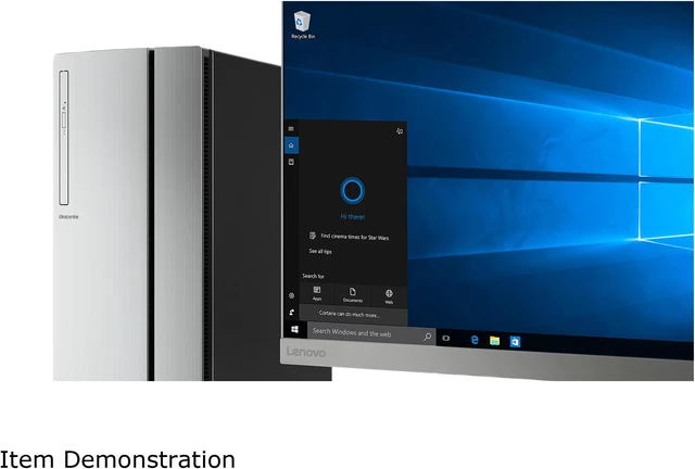 Alt view image 14 of 14 - Lenovo Gaming Desktop IdeaCentre 720-18ASU (90H10055US) AMD Ryzen 7 1700 12GB DDR4 1TB HDD GeForce GTX 1050 Ti Windows 10 Home 64-bit