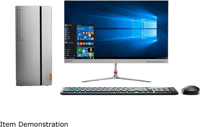 Alt view image 12 of 14 - Lenovo Gaming Desktop IdeaCentre 720-18ASU (90H10055US) AMD Ryzen 7 1700 12GB DDR4 1TB HDD GeForce GTX 1050 Ti Windows 10 Home 64-bit
