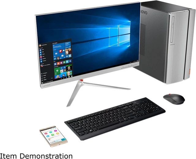 Alt view image 13 of 14 - Lenovo Gaming Desktop IdeaCentre 720-18ASU (90H10055US) AMD Ryzen 7 1700 12GB DDR4 1TB HDD GeForce GTX 1050 Ti Windows 10 Home 64-bit