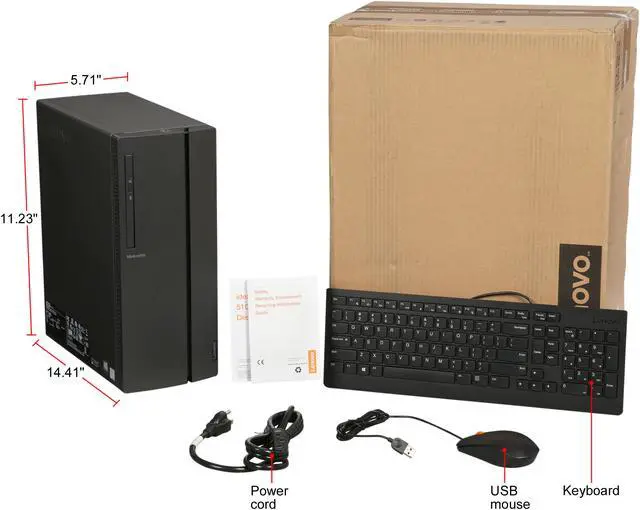 Alt view image 9 of 9 - Lenovo Desktop Computer IdeaCentre 510A-15ICB (90HV0000US) Intel Core i7-8700 16GB DDR4 2TB HDD Intel UHD Graphics 630 Windows 10 Home 64-bit