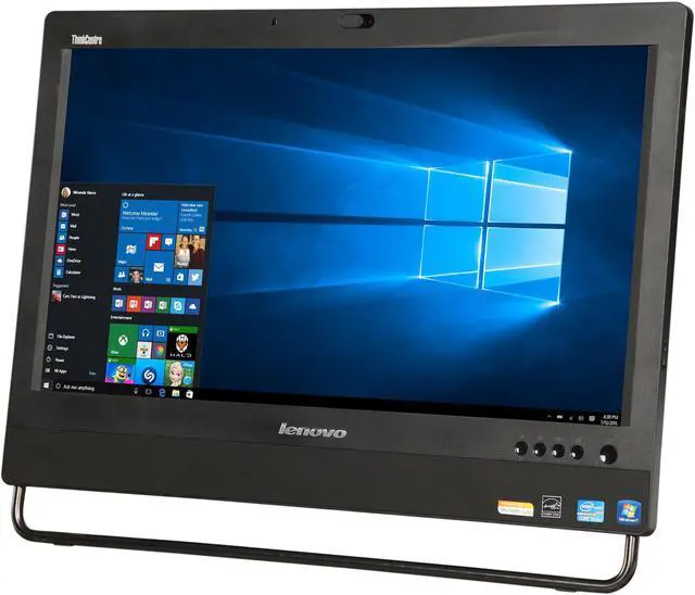 Alt view image 3 of 7 - Lenovo All-in-One Computer M92Z Intel Core i5-3470S 4 GB 500GB HDD 23" Windows 10 Pro 64-bit