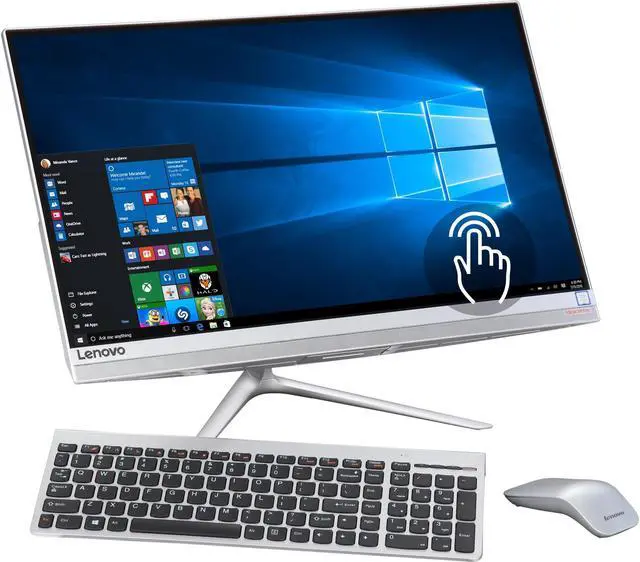 Main image of Lenovo All-in-One Computer 510s-23ISU Intel Core i7-6500U 8GB DDR4 1TB HDD 8GB SSD 23" Touchscreen Windows 10 Home