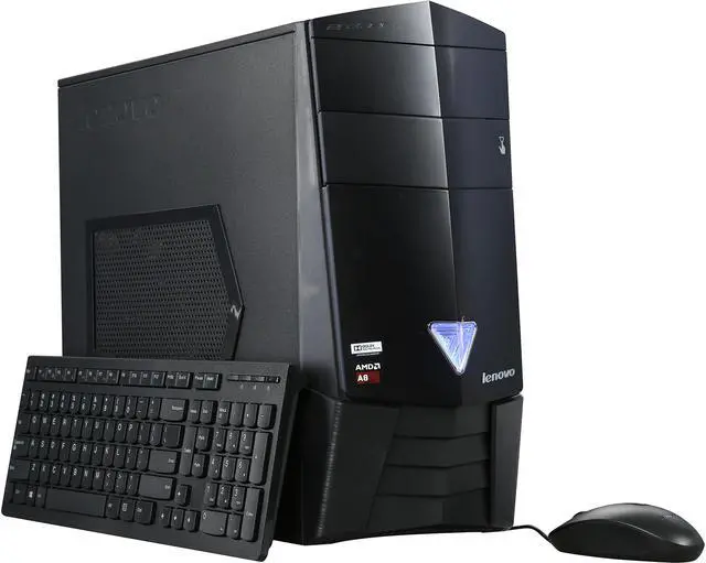 Main image of Lenovo Desktop Computer X315 AMD A8-7600 8GB DDR3 1TB HDD 8GB SSD AMD Radeon R9 360 Windows 10 Home