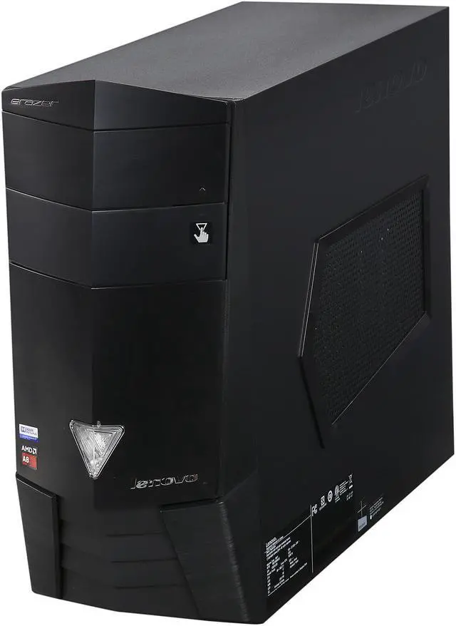 Alt view image 3 of 9 - Lenovo Desktop Computer X315 AMD A8-7600 8GB DDR3 1TB HDD 8GB SSD AMD Radeon R9 360 Windows 10 Home