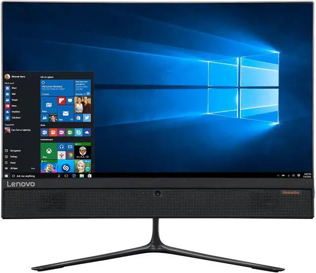 Alt view image 2 of 7 - Lenovo All-in-One Computer IdeaCentre 510-22ISH Intel Pentium G4400T 4GB DDR4 1TB HDD 21.5" Touchscreen Windows 10 Home 64-Bit