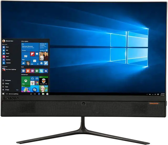 Alt view image 2 of 7 - Lenovo All-in-One Computer IdeaCentre 510-22ASR AMD A6-9210 8GB DDR4 1TB HDD 21.5" Touchscreen Windows 10 Home 64-Bit