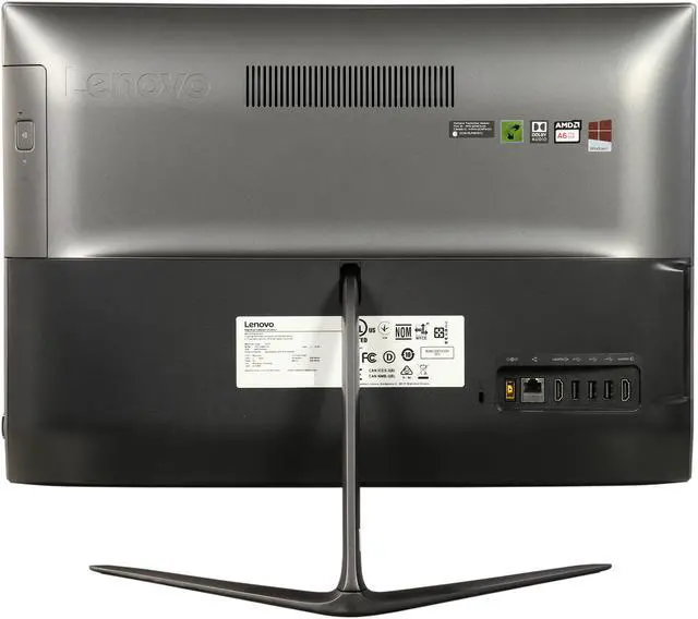 Alt view image 5 of 7 - Lenovo All-in-One Computer IdeaCentre 510-22ASR AMD A6-9210 8GB DDR4 1TB HDD 21.5" Touchscreen Windows 10 Home 64-Bit