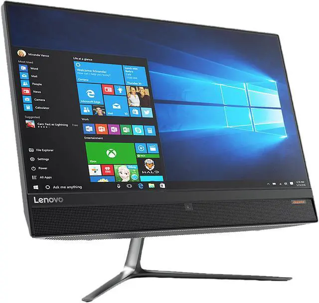 Alt view image 3 of 9 - Lenovo All-in-One Computer IdeaCentre 510-23ISH Intel Core i3-6100T 8GB DDR4 1TB HDD 23" Touchscreen Windows 10 Home 64-Bit