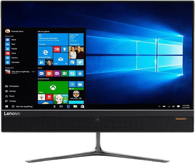 Alt view image 2 of 9 - Lenovo All-in-One Computer IdeaCentre 510-23ISH Intel Core i3-6100T 8GB DDR4 1TB HDD 23" Touchscreen Windows 10 Home 64-Bit