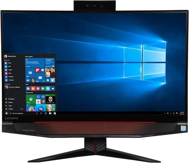 Alt view image 2 of 7 - Lenovo All-in-One Computer IdeaCentre Y910-27ISH Intel Core i5-6500 12GB DDR4 1TB HDD GeForce GTX 1070 Windows 10 Home 64-Bit