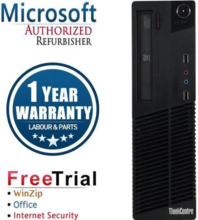 Main image of Refurbished Lenovo ThinkCentre M91P SFF Intel Core i5 2400 3.1G / 8G DDR3 / 240G SSD / DVD / Windows 10 Professional 64 Bit / 1 Year Warranty
