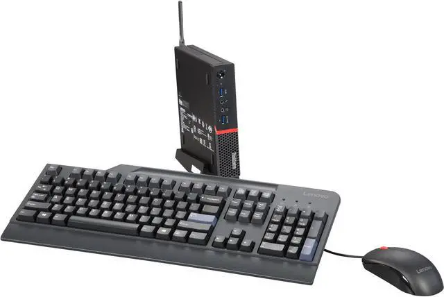 Main image of Lenovo Desktop Computer ThinkCentre M700 (10HYS0NF00) Intel Core i3-6100T 4GB DDR4 500GB HDD Intel HD Graphics 530 Windows 10 Home 64-Bit