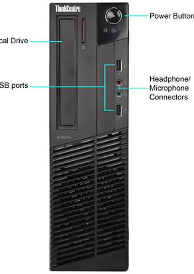 Alt view image 2 of 3 - Lenovo Desktop Computer M92P Intel Core i5-3470 8 GB 500GB HDD Windows 10 Pro 64-Bit