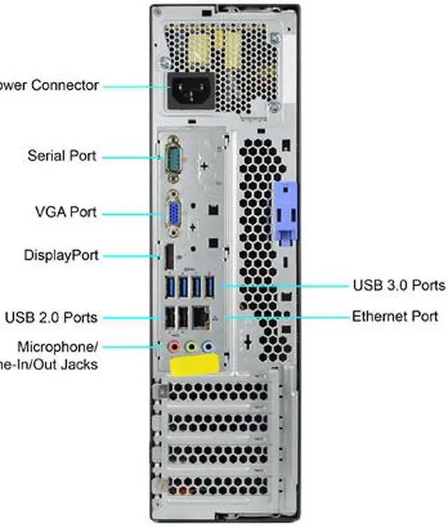 Alt view image 3 of 3 - Lenovo Desktop Computer M92P Intel Core i5-3470 8 GB 500GB HDD Windows 10 Pro 64-Bit