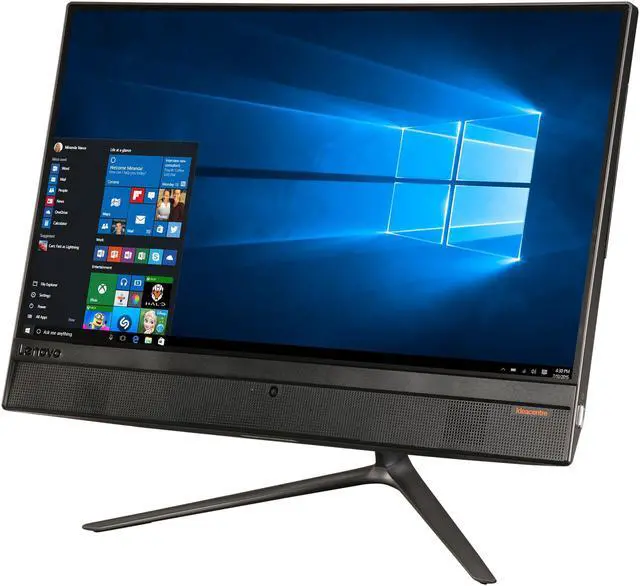 Alt view image 3 of 7 - Lenovo All-in-One Computer F0CD00E0US Intel Core i3-7100T 8GB DDR3 1TB HDD 23" Touchscreen Windows 10 Home 64-Bit