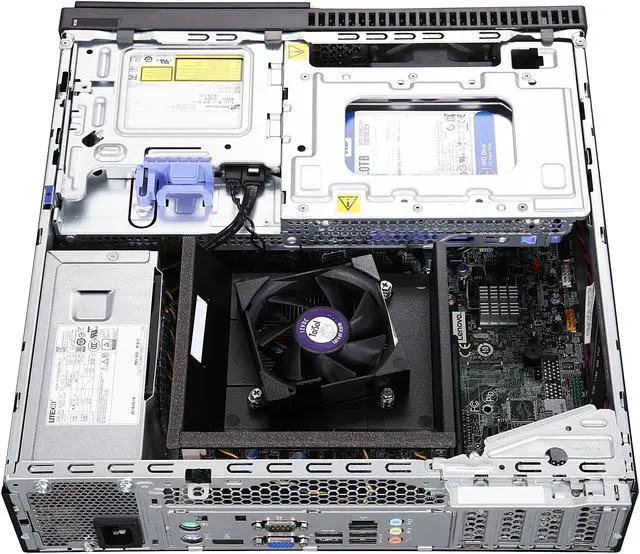 Alt view image 6 of 9 - Lenovo Desktop Computer ThinkCentre M700 (10GT002SUS) Intel Core i5 6th Gen 6400 (2.7 GHz) 8 GB DDR4 1 TB HDD Intel HD Graphics 530 Windows 7 Professional 64-Bit / Windows 10 Pro Downgrade