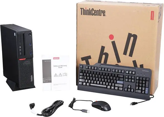 Alt view image 9 of 9 - Lenovo Desktop Computer ThinkCentre M700 (10GT002SUS) Intel Core i5 6th Gen 6400 (2.7 GHz) 8 GB DDR4 1 TB HDD Intel HD Graphics 530 Windows 7 Professional 64-Bit / Windows 10 Pro Downgrade