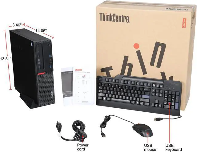 Alt view image 9 of 9 - Lenovo Desktop Computer ThinkCentre M800 (10FY0017US) Intel Core i7-6700 8GB DDR4 1TB HDD Intel HD Graphics 530 Windows 7 Professional 64-Bit (Windows 10 Pro Downgrade)