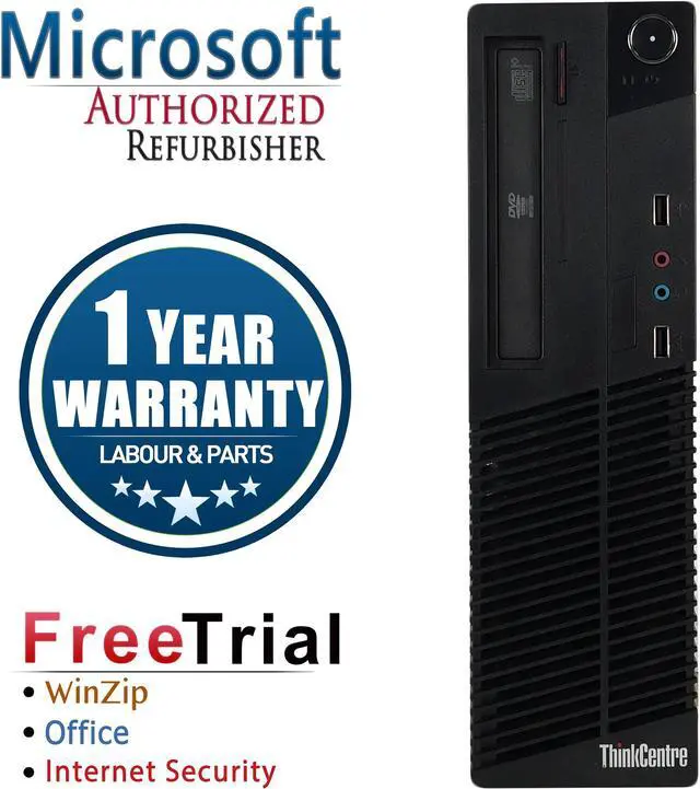 Refurbished: Lenovo Desktop Computer ThinkCentre M72E Intel Core i5 ...