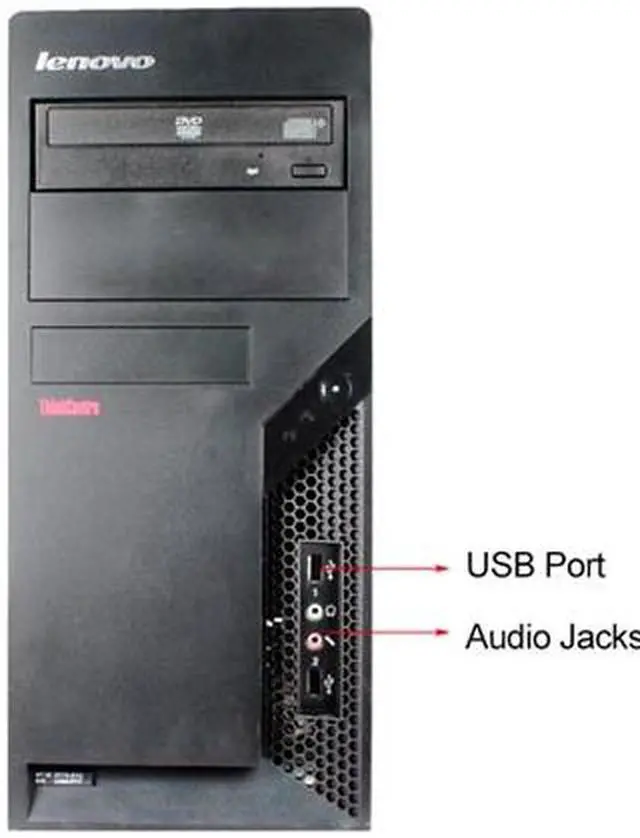 Alt view image 3 of 4 - Refurbished Lenovo M57 Tower Intel Core 2 Duo E6550 2.33G / 4G DDR2 / 250G / DVD / Windows 7 Professional 64 Bit / 1 Year Warranty