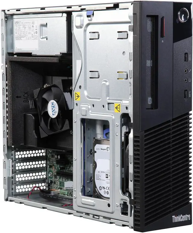 Alt view image 7 of 10 - Lenovo ThinkCentre Desktop Computer M83 Small Form Factor Pro (10AM000WUS) Intel Core i3 4150 (3.50 GHz) 4 GB 500 GB HDD Windows 7 Pro 64-Bit with Windows 8.1 upgradable