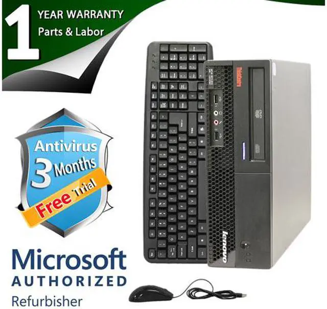 Main image of ThinkCentre Desktop Computer M57P Intel Core 2 Duo E6550 4GB DDR2 750GB HDD Windows 7 Professional 64-bit