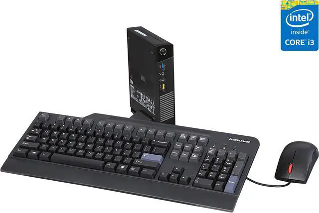 Main image of Lenovo Desktop Computer ThinkCentre M73 Tiny (10AY0082US) Intel Core i3-4150T 4GB DDR3 500GB HDD Intel HD Graphics 4400 Windows 7 Professional 64-Bit / Windows 8.1 Pro Downgrade