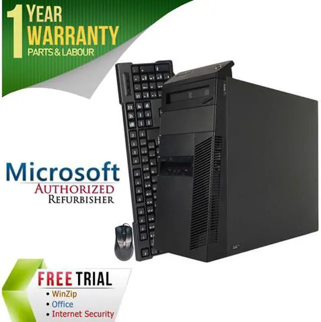 Main image of ThinkCentre Desktop Computer M92P Intel Core i5-3470 4GB DDR3 250GB HDD Windows 7 Professional 64-bit