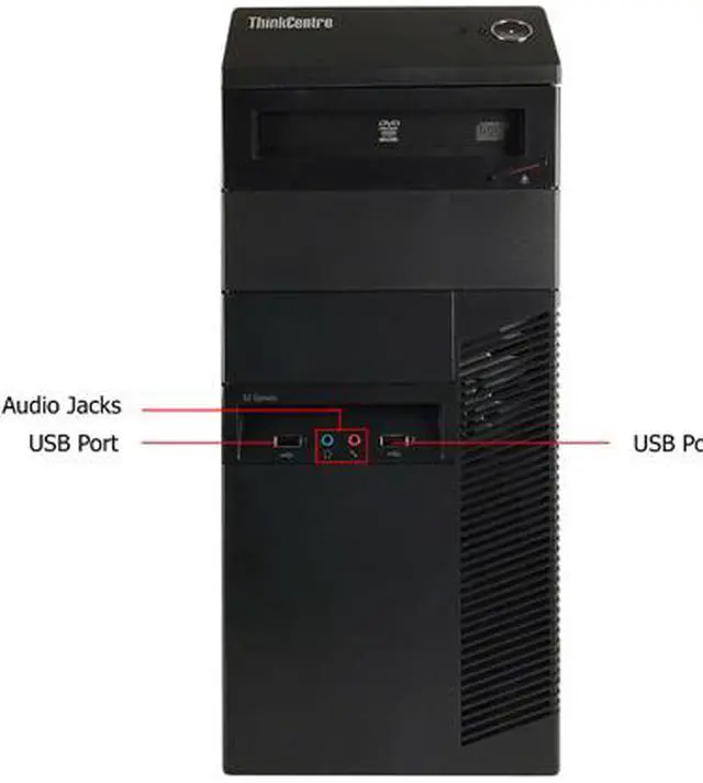 Alt view image 3 of 4 - ThinkCentre Desktop Computer M92P Intel Core i5-3470 4GB DDR3 250GB HDD Windows 7 Professional 64-bit