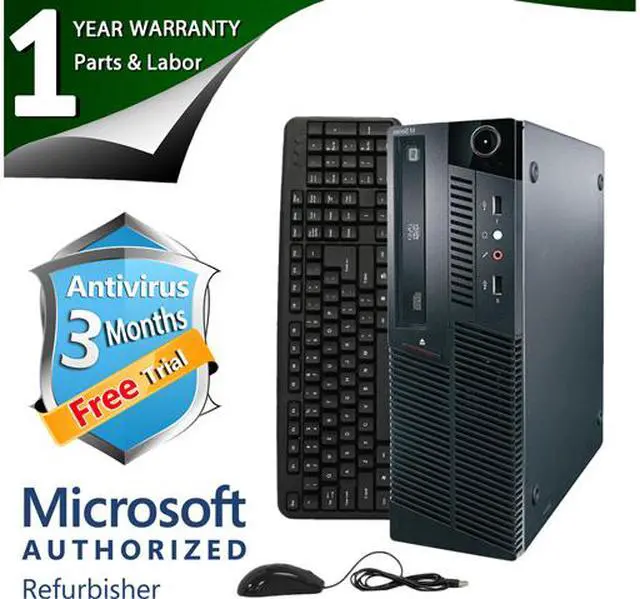 Main image of Lenovo Desktop Computer M90P Intel Core i5-650 4GB DDR3 1TB HDD Windows 7 Professional 64-bit