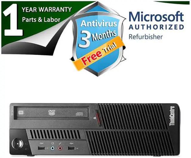 Alt view image 2 of 4 - Lenovo Desktop Computer M90P Intel Core i5-650 4GB DDR3 1TB HDD Windows 7 Professional 64-bit