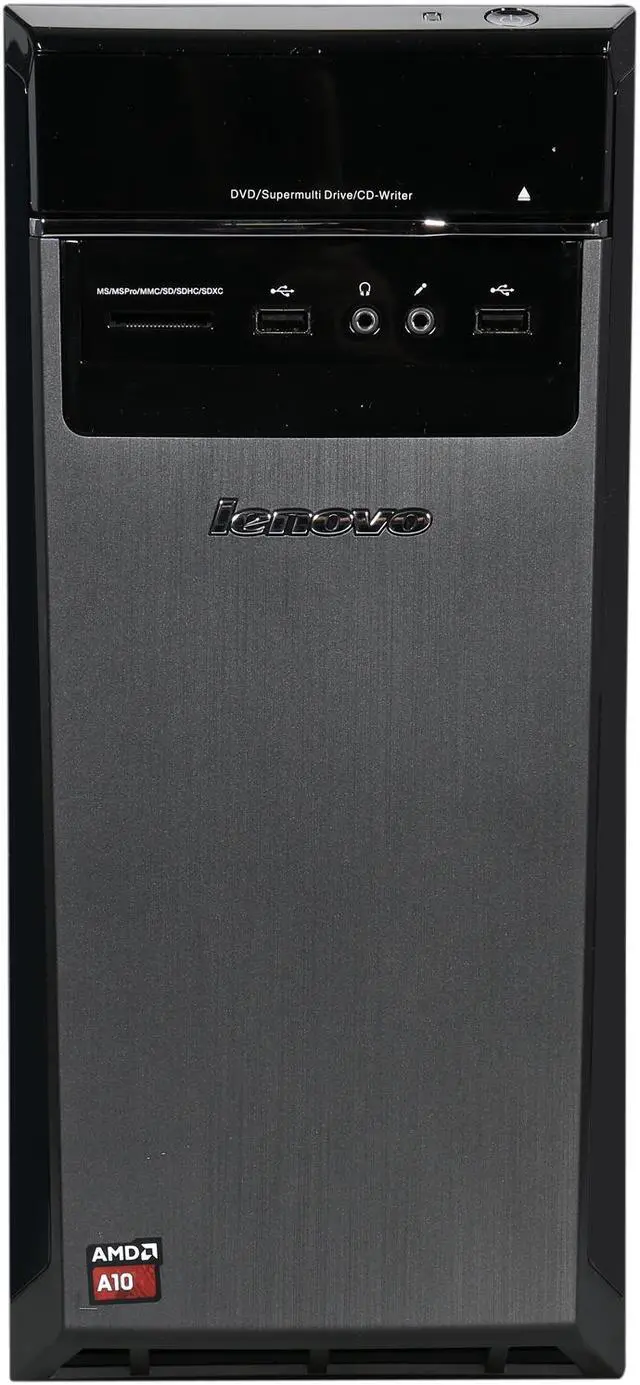 Alt view image 2 of 9 - Lenovo Desktop PC H50-55 (90BG001YUS) AMD A10-7800 12GB DDR3 2TB HDD AMD Radeon R7 Windows 8.1 64-Bit