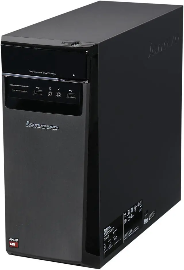 Alt view image 3 of 9 - Lenovo Desktop PC H50-55 (90BG001YUS) AMD A10-7800 12GB DDR3 2TB HDD AMD Radeon R7 Windows 8.1 64-Bit