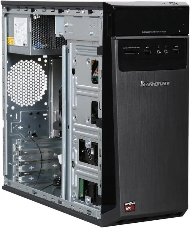 Alt view image 7 of 9 - Lenovo Desktop PC H50-55 (90BG001YUS) AMD A10-7800 12GB DDR3 2TB HDD AMD Radeon R7 Windows 8.1 64-Bit