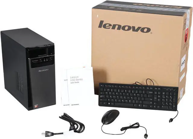 Alt view image 9 of 9 - Lenovo Desktop PC H50-55 (90BG001YUS) AMD A10-7800 12GB DDR3 2TB HDD AMD Radeon R7 Windows 8.1 64-Bit