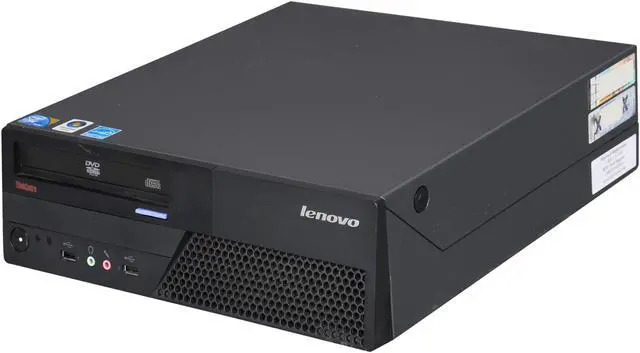 Alt view image 3 of 8 - Lenovo M58P SFF Desktop Intel Core2Duo 3GHz,3GB,160GB HDD,DVD,Win7Pro32,1yr War,Win10 Free Upgrade Ready,Certified Refurbished by Microsoft Authorized Refurbisher(MAR)