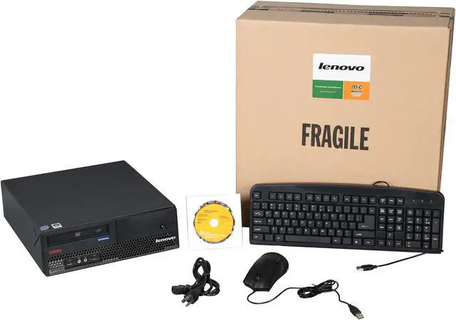 Alt view image 8 of 8 - Lenovo M57 SFF Desktop Intel Core2Duo 2.6GHz,4GB,250GB HDD,DVD,Win7Home64,1yr War,MS Office2010 Home&Student,Win10 Free Upgrade Ready,Certified Refurbished by Microsoft Authorized Refurbisher(MAR)