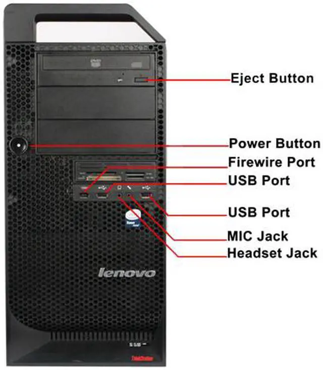 Alt view image 3 of 4 - Lenovo Desktop Computer D10 Intel Xeon E5410 8GB DDR3 1TB HDD NVIDIA NVS 290 Windows 7 Professional 64-bit