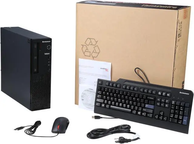Alt view image 9 of 9 - Lenovo Desktop Computer ThinkCentre E73 (10AU00ESUS) Intel Core i3-4150 4GB DDR3 500GB HDD Intel HD Graphics 4400 Windows 7 Professional / Windows 8.1 Downgrade